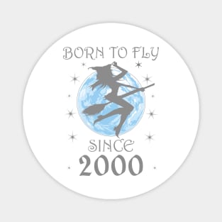 BORN TO FLY SINCE 1938 WITCHCRAFT T-SHIRT | WICCA BIRTHDAY WITCH GIFT Magnet